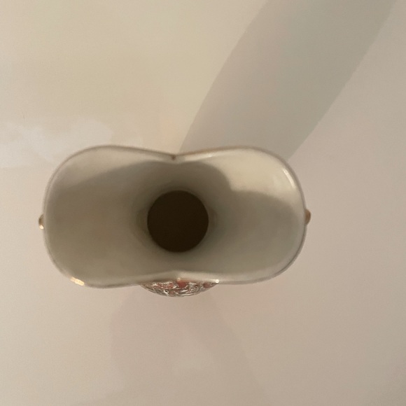 Royal “Burnt Orange” Paisley 55/1640 Decorative 2 Handle Porcelain Vase. - Picture 2 of 7